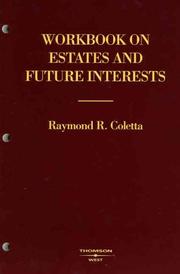 Cover of: Workbook on Estates and Future Interests