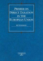 Cover of: Primer on direct taxation in the European Union