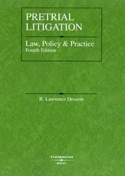 Cover of: Pretrial Litigation by R. Lawrence Dessem