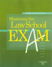 Cover of: Mastering the Law School Exam