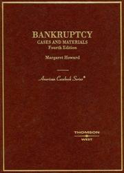 Cover of: Cases and Materials on Bankruptcy