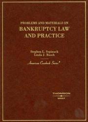 Cover of: Problems and Materials on Bankruptcy (American Casebook Series)