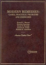 Cover of: Modern remedies by by Russell L. Weaver ... [et al.].