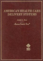 Cover of: American health care delivery systems