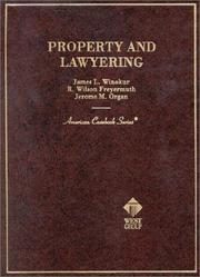 Cover of: Property and Lawyering (American Casebook Series)