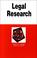 Cover of: Legal research in a nutshell