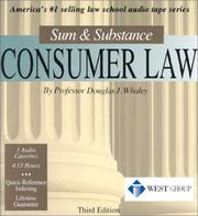 Cover of: Consumer Law by Douglas J. Whaley