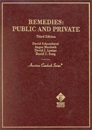 Cover of: Remedies: public and private