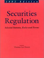 Cover of: Securities Regulation by Thomas Lee Hazen, David L. Ratner, Thomas Lee Hazen