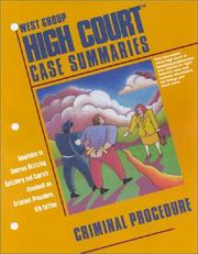 Cover of: High Court Case Summaries on Criminal Procedure (High Court Case Summaries)