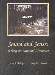 Cover of: Sound and sense: a text on law and literature