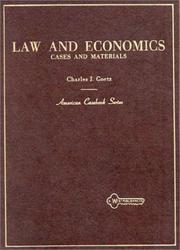Cover of: Cases and materials on law and economics | Charles J. Goetz
