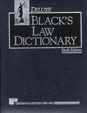 Cover of: Black's law dictionary by Henry Campbell Black, Henry Campbell Black