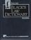 Cover of: Black's law dictionary