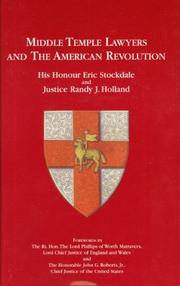 Cover of: Middle Temple Lawyers and the American Revolution