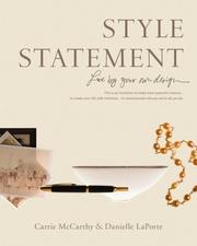 Cover of: Style Statement by Danielle LaPorte, Carrie McCarthy