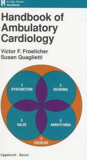 Cover of: Handbook of ambulatory cardiology by Victor F. Froelicher