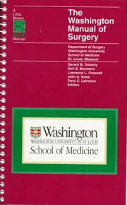 Cover of: The Washington manual of surgery