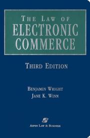 Cover of: Law of Electronic Commerce: Edi, Fax, and E-Mail : Technology, Proof and Liability