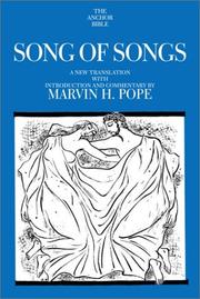 Cover of: Song of songs