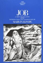 Cover of: Job (Anchor Bible) by M. H. Pope