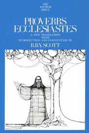 Cover of: Proverbs and Ecclesiastes by R.B.Y. Scott