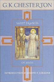 Cover of: Saint Francis of Assisi by Gilbert Keith Chesterton