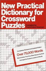 New practical dictionary for cross word puzzles by Frank Eaton Newman