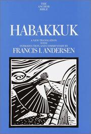 Cover of: Habakkuk: a new translation with introduction and commentary