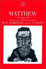 Cover of: Matthew by 