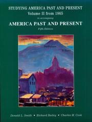 Cover of Studying America Past and Present from 1865 to Accompany America Past and Present (America Past & Present) by Donald Smith