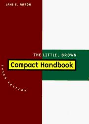 Cover of: The Little, Brown compact handbook by Jane E. Aaron