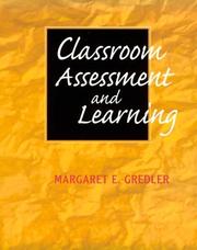 Cover of: Classroom assessment and learning