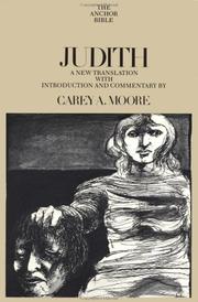 Cover of: Judith by by Carey A. Moore.
