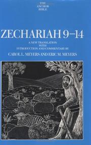Cover of: Zechariah 9-14: a new translation with introduction and commentary