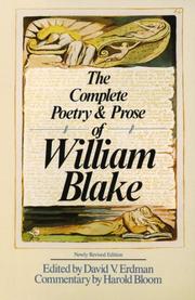 Cover of: The complete poetry and prose of William Blake by William Blake