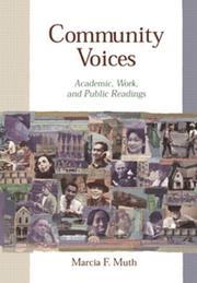 Cover of: Community Voices by Marcia F. Muth