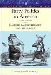 Cover of: Party Politics in America (Longman Classics Series), 10th Edition by Marjorie Randon Hershey, Paul A. Beck