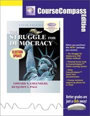 Cover of: The Struggle for Democracy: CourseCompass Edition (5th Edition)