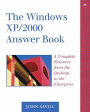 Cover of: The Windows XP/2000 Answer Book | John Savill