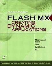 Cover of: Macromedia Flash MX: Creating Dynamic Applications