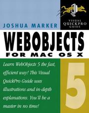 Cover of: WebObjects 5 for Mac OS X by Joshua Marker