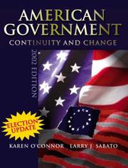 Cover of: American Government Continuity And Change by O'Connor