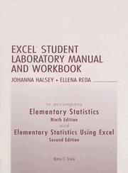 Cover of: Excel Student Laboratory Manual and Workbook to Accompany Elementary Statistics and Elementary Statistics Using Excel