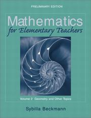 Cover of: Geometry and Other Topics