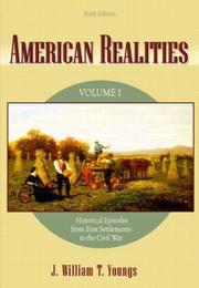 Cover of: American realities by J. William T. Youngs, J. William T. Youngs