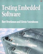 Cover of: Testing Embedded Software by Bart Broekman, Edwin Notenboom
