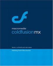 Macromedia ColdFusion MX by Kevin Schmidt