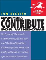 Macromedia Contribute for Windows by Tom Negrino