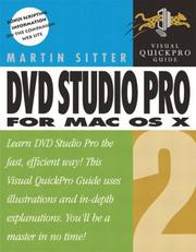 Cover of: DVD Studio Pro for Mac OS X by Martin Sitter